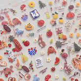 autumn nail sticker and fall nail sticker